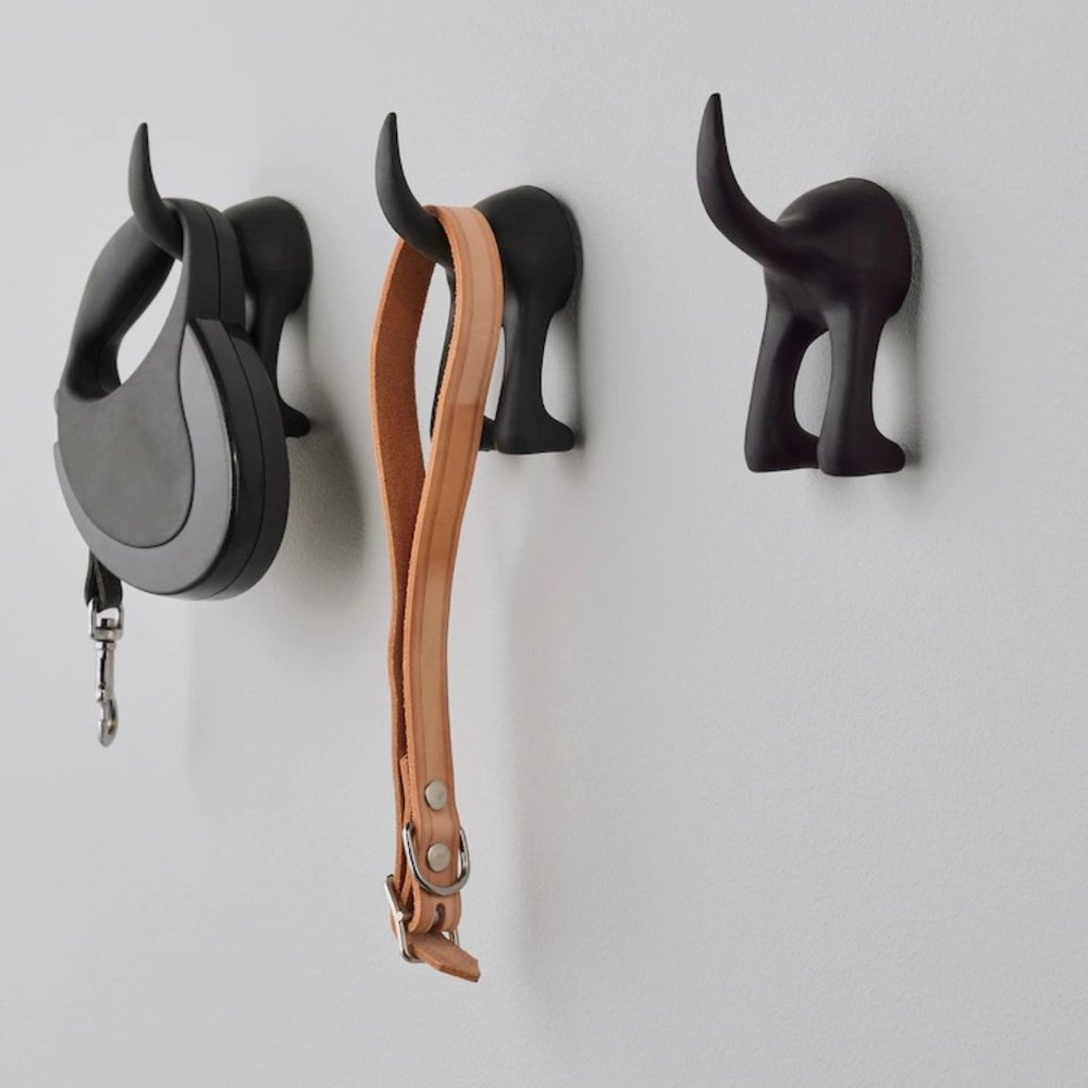 3 IKEA BASTIS Hooks, dog tail